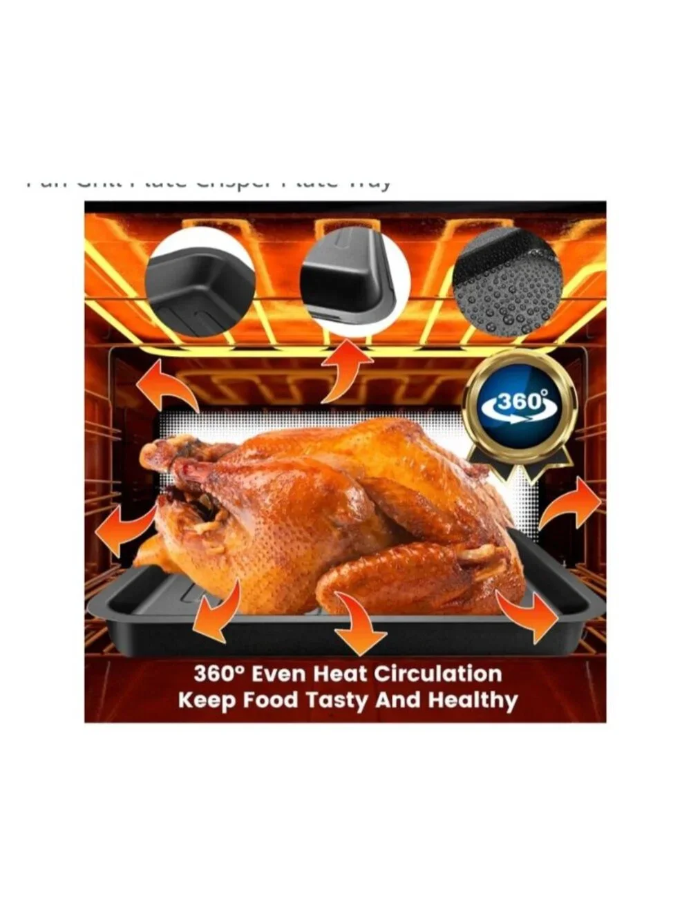 Non-Stick Air Fryer Replace Grill Pan COSORI CO130-AO CS130-AO 32QT Air Fryer